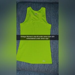 Under Armour Women's Bright Lime Green Tank Top